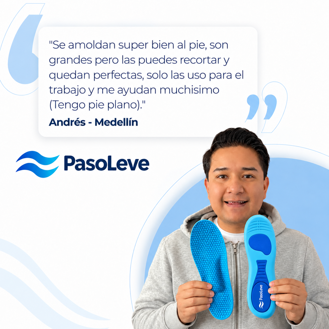 Plantillas PasoLeve™ Vuelve a disfrutar tus días sin que el dolor de pies, talones y piernas controle tu vida